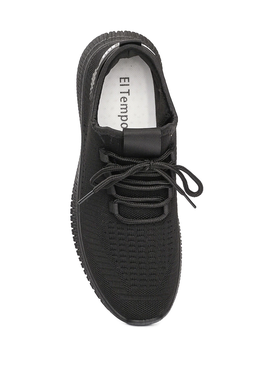 Черные текстильные кроссовки